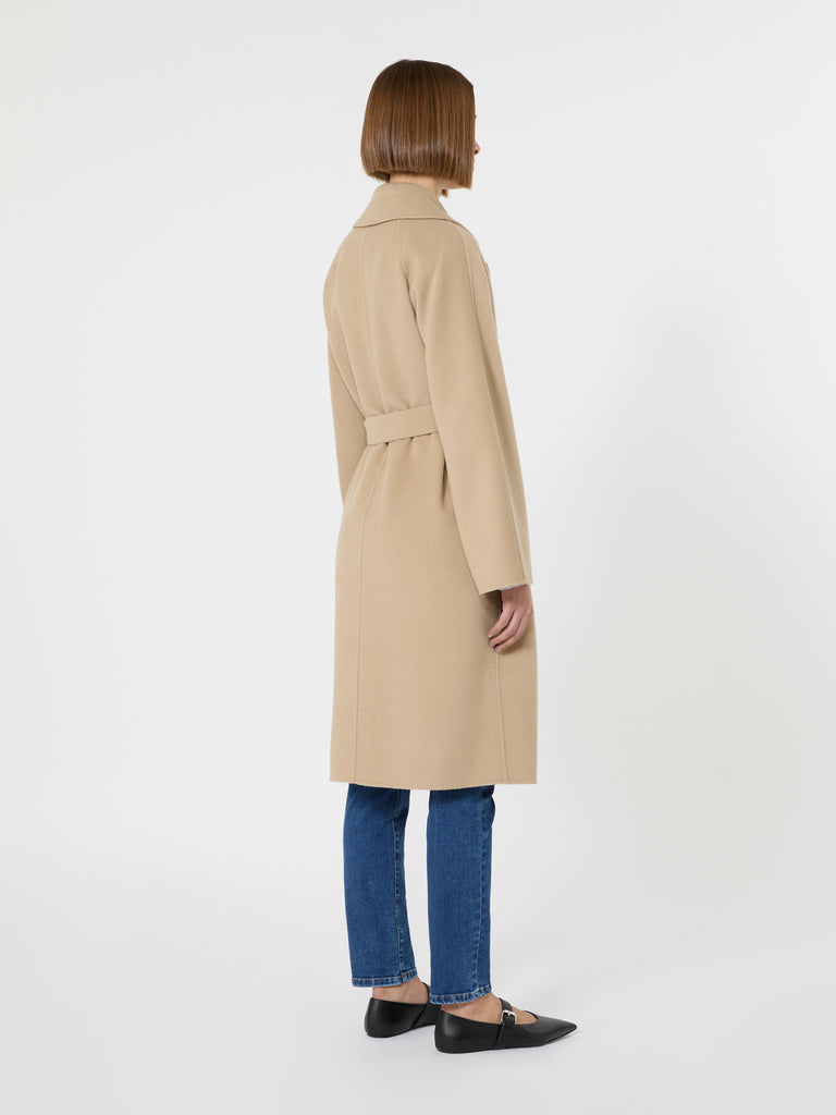 max mara double-faced wool-blend robe coat
