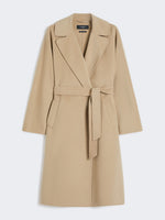 Double-Faced Wool-Blend Robe Coat for Women - Camel - Max Mara UAE