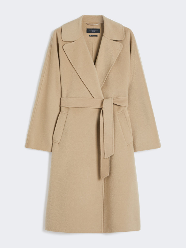max mara double-faced wool-blend robe coat
