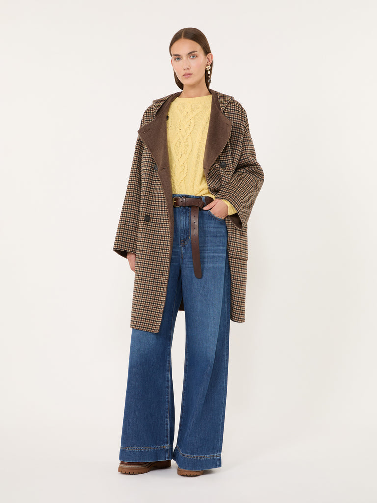 max mara double wool broadcloth coat