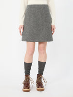 max mara wool blend short skirt for women