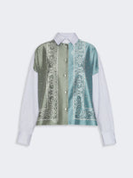 max mara technical twill and cotton poplin shirt for women