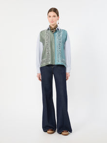 max mara technical twill and cotton poplin shirt for women