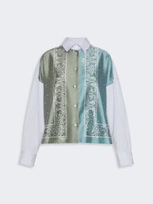 max mara technical twill and cotton poplin shirt for women