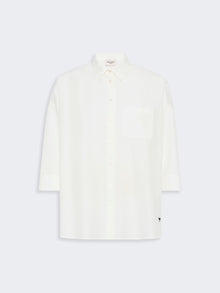 max mara boxy cotton poplin shirt for women