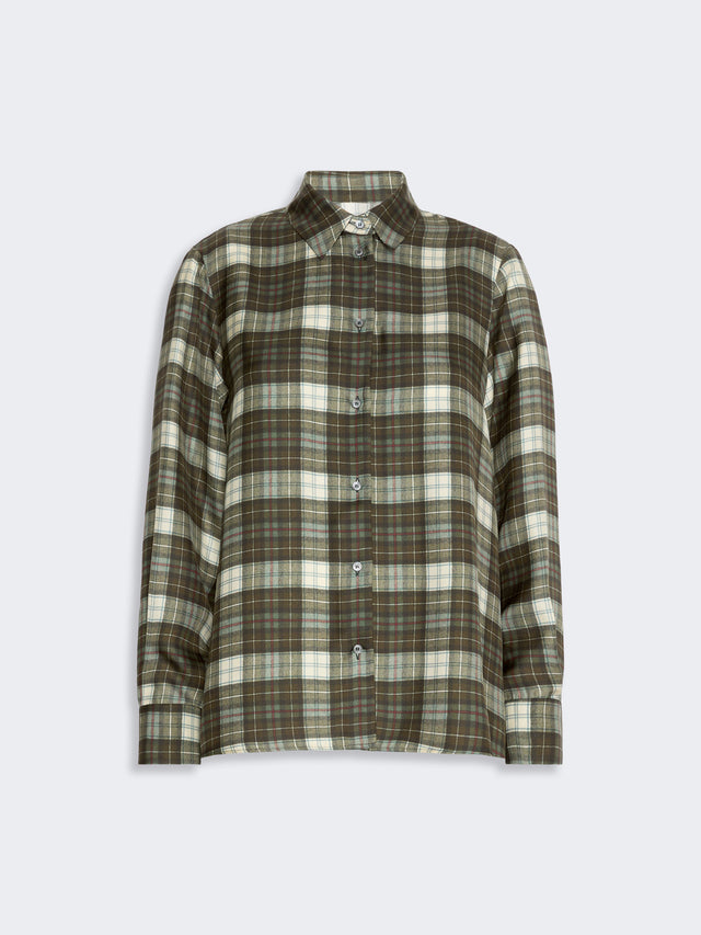 Max Mara Checked silk twill shirt for Women
