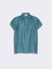 max mara loose shirt in habotai silk for women