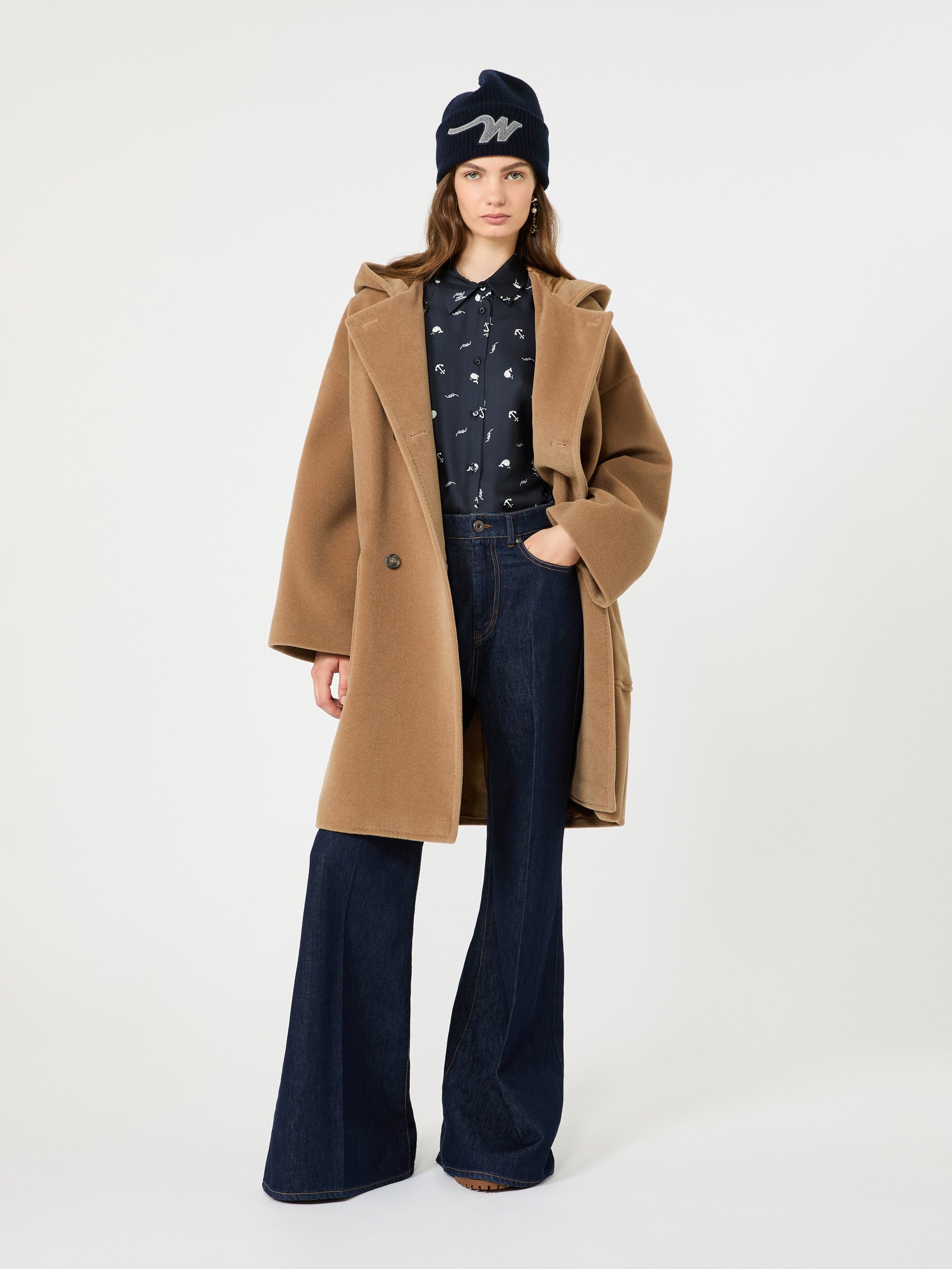 max mara printed silk shirt for women