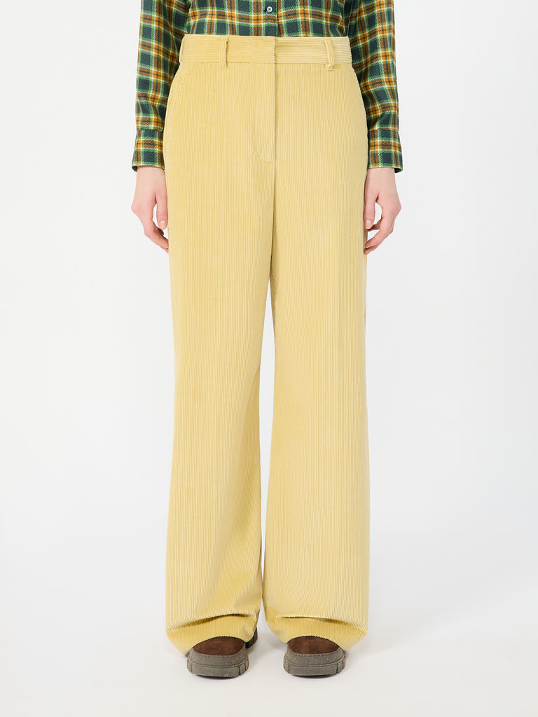 max mara cotton velvet trousers
