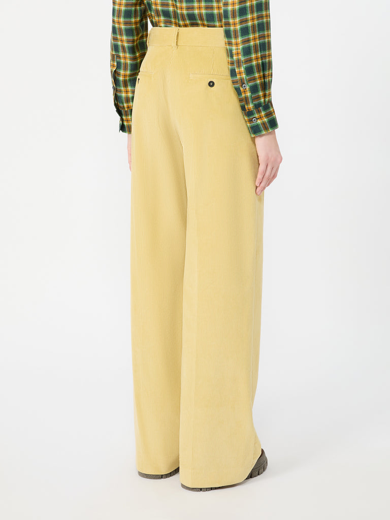 max mara cotton velvet trousers