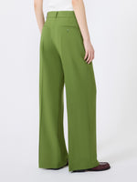 max mara stretch wool palazzo trousers for women