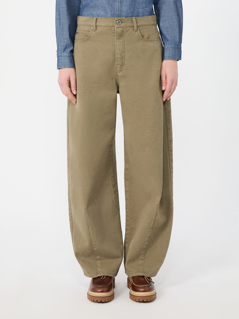 max mara cotton drill trousers