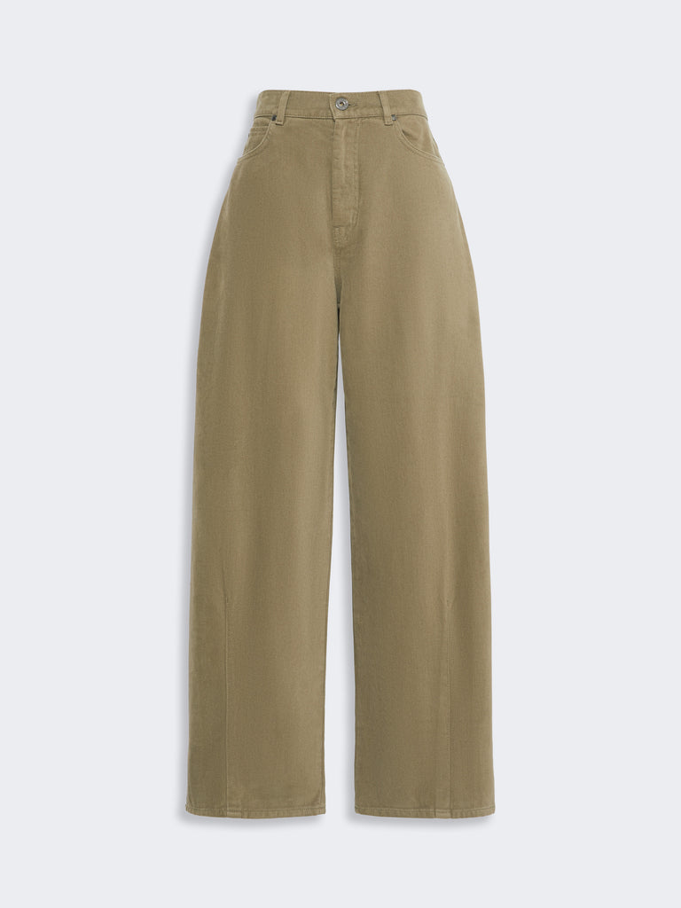 max mara cotton drill trousers