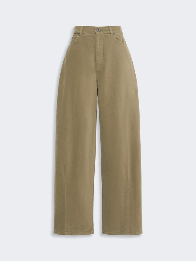 max mara cotton drill trousers for women