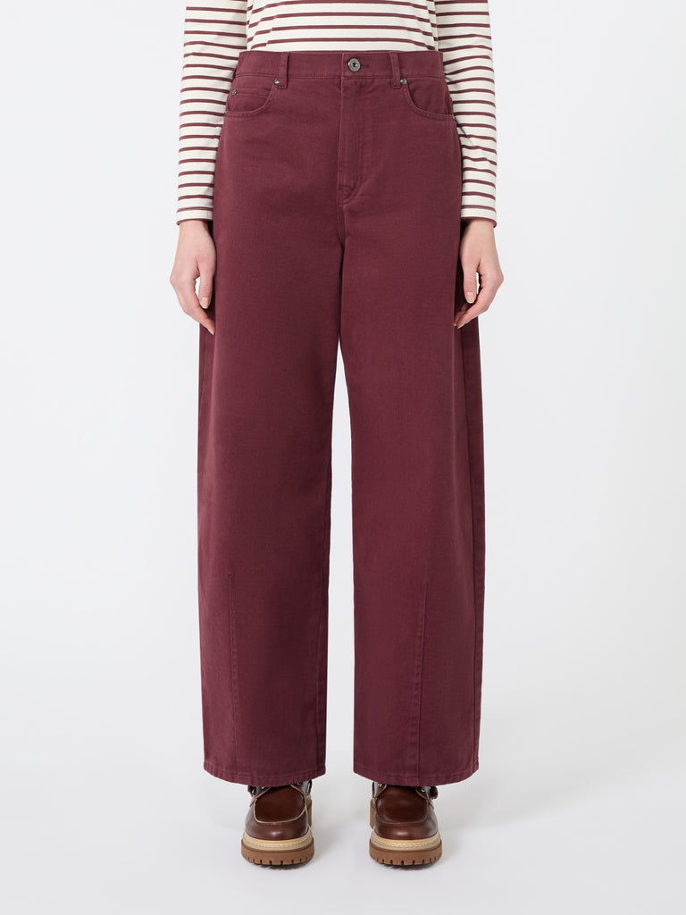 max mara cotton drill trousers
