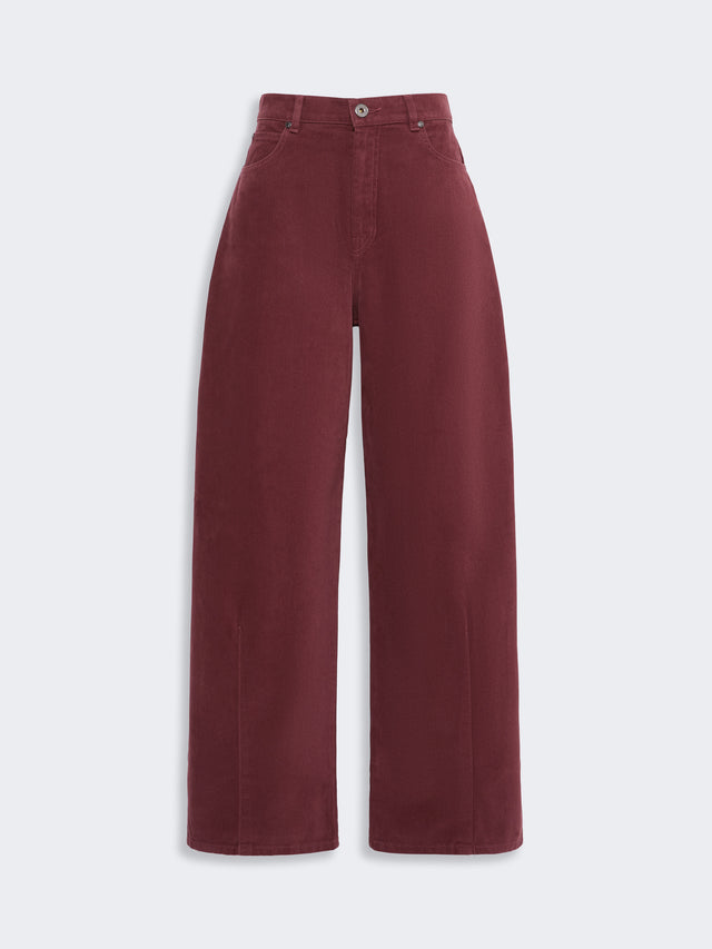 max mara cotton drill trousers for women