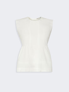 max mara sleeveless cotton poplin blouse for women