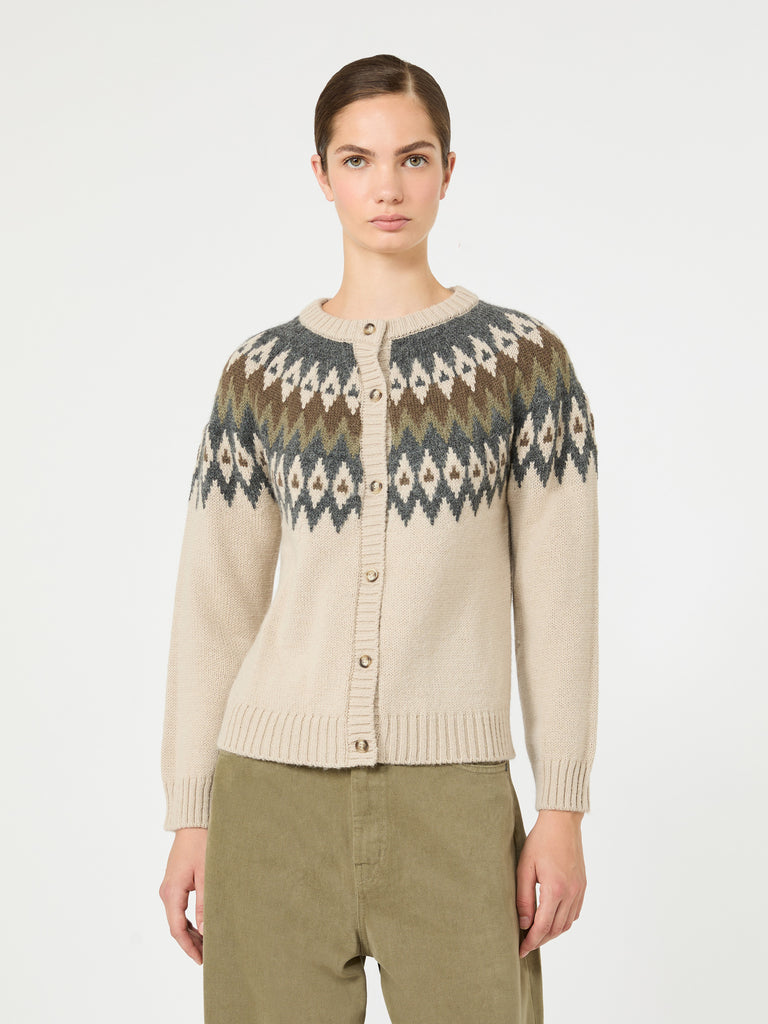 max mara alpaca and wool blend cardigan
