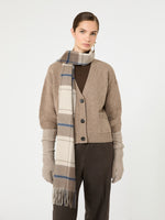 max mara v-neck wool yarn cardigan for women