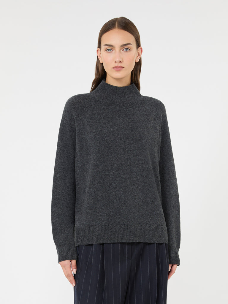 max mara carded wool and cashmere yarn sweater
