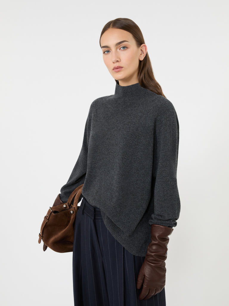max mara carded wool and cashmere yarn sweater