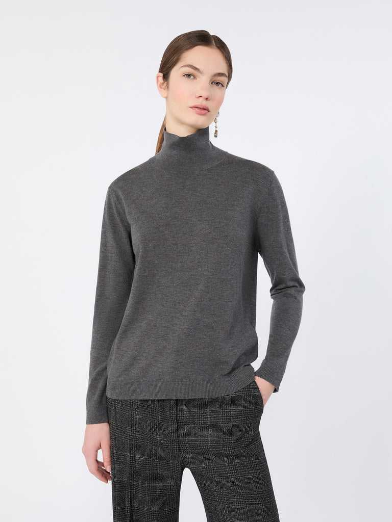 max mara wool and silk knit turtleneck