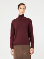 max mara wool and silk knit turtleneck for women