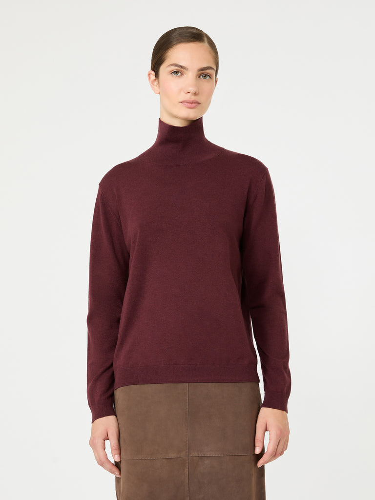 max mara wool and silk knit turtleneck