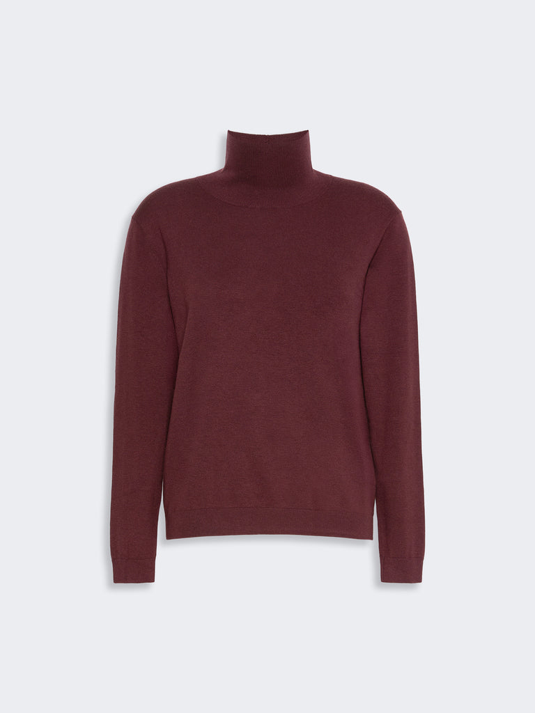 max mara wool and silk knit turtleneck