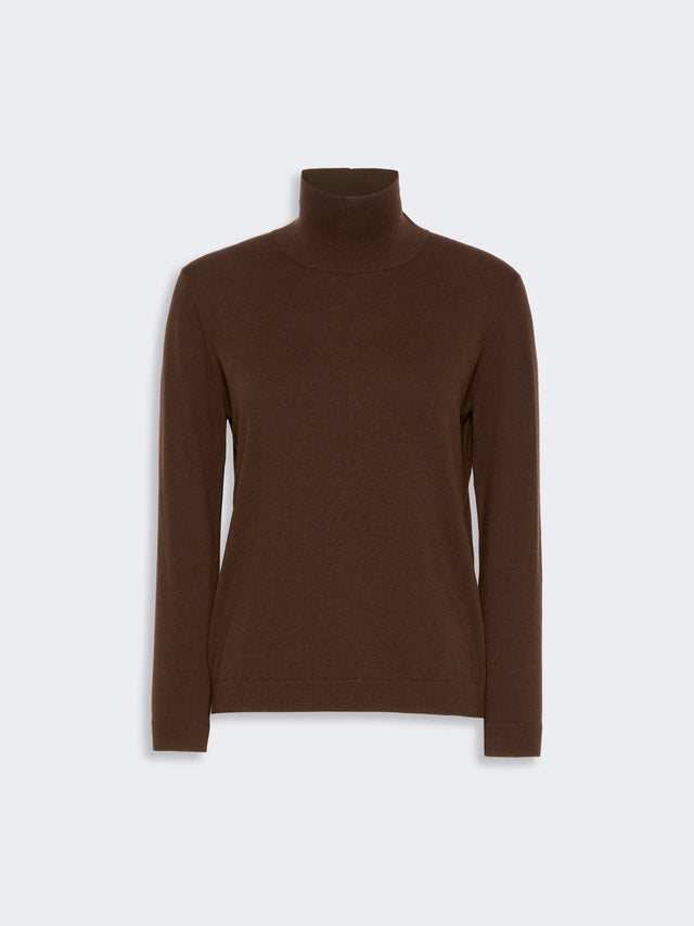 max mara wool and silk knit turtleneck for women