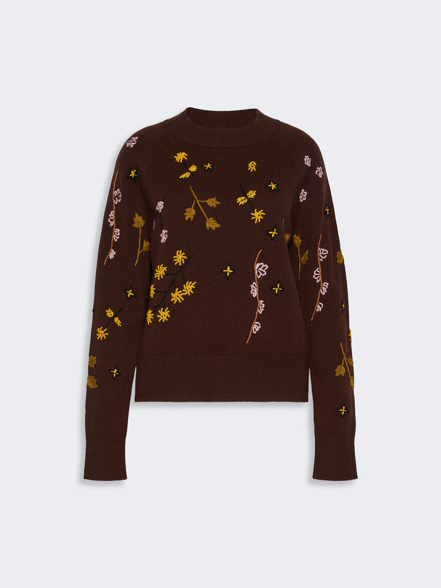 max mara embroidered wool sweater for women