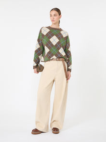 Max Mara Wool yarn Argyle jumper for Women