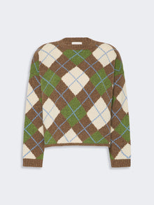 Max Mara Wool yarn Argyle jumper for Women