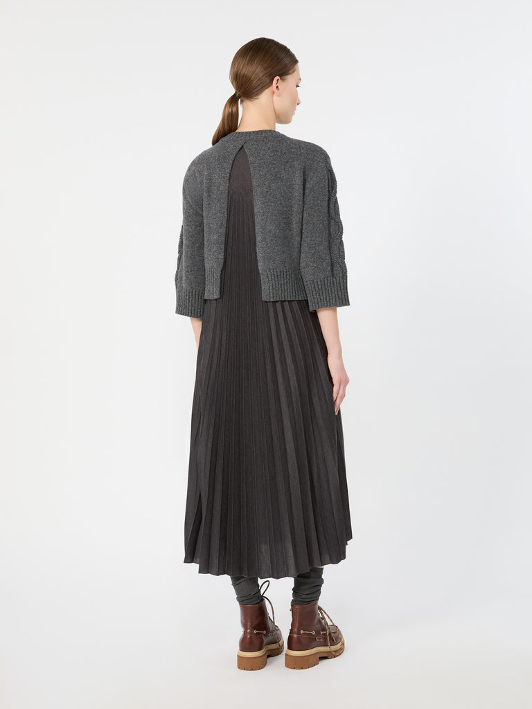 max mara jersey dress with a wool top