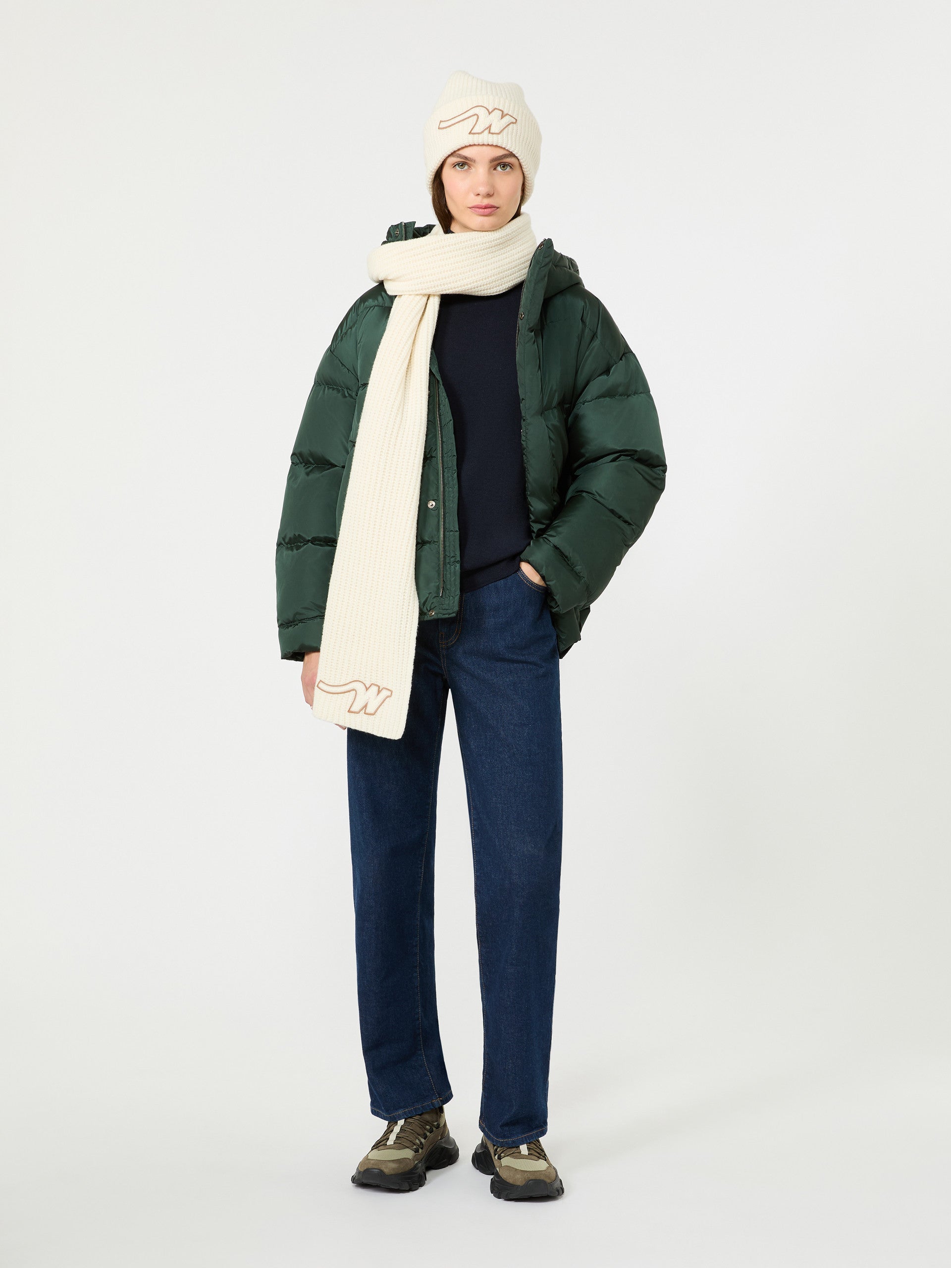 max mara water-repellent technical taffeta down jacket for women