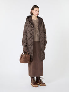 max mara reversible down jacket in technical twill for women