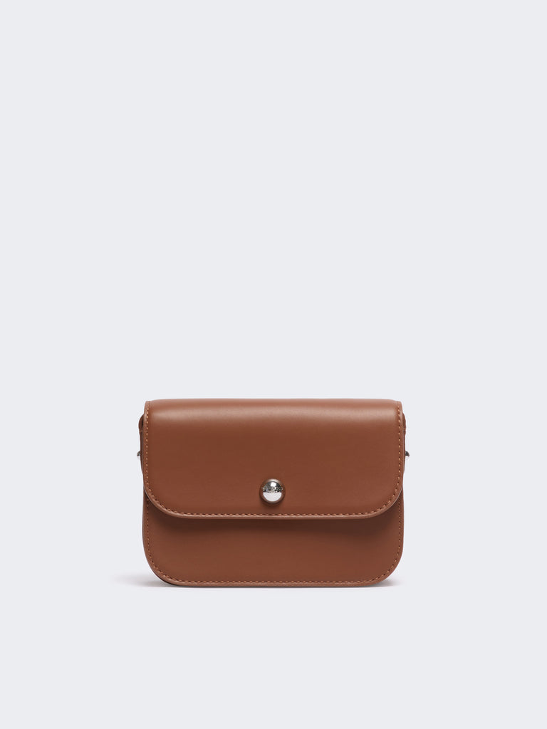 max mara smooth leather flap bag