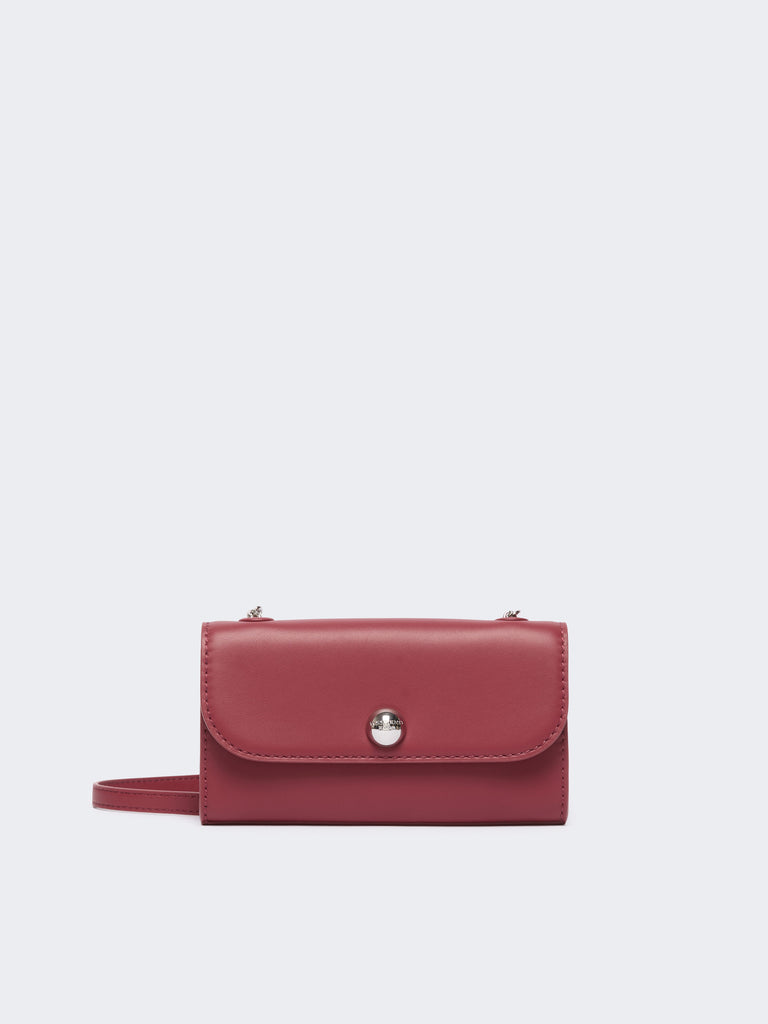 max mara smooth leather wallet chain bag