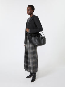 max mara small textured leather tote bag for women