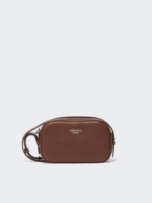 max mara small textured leather camera bag for women