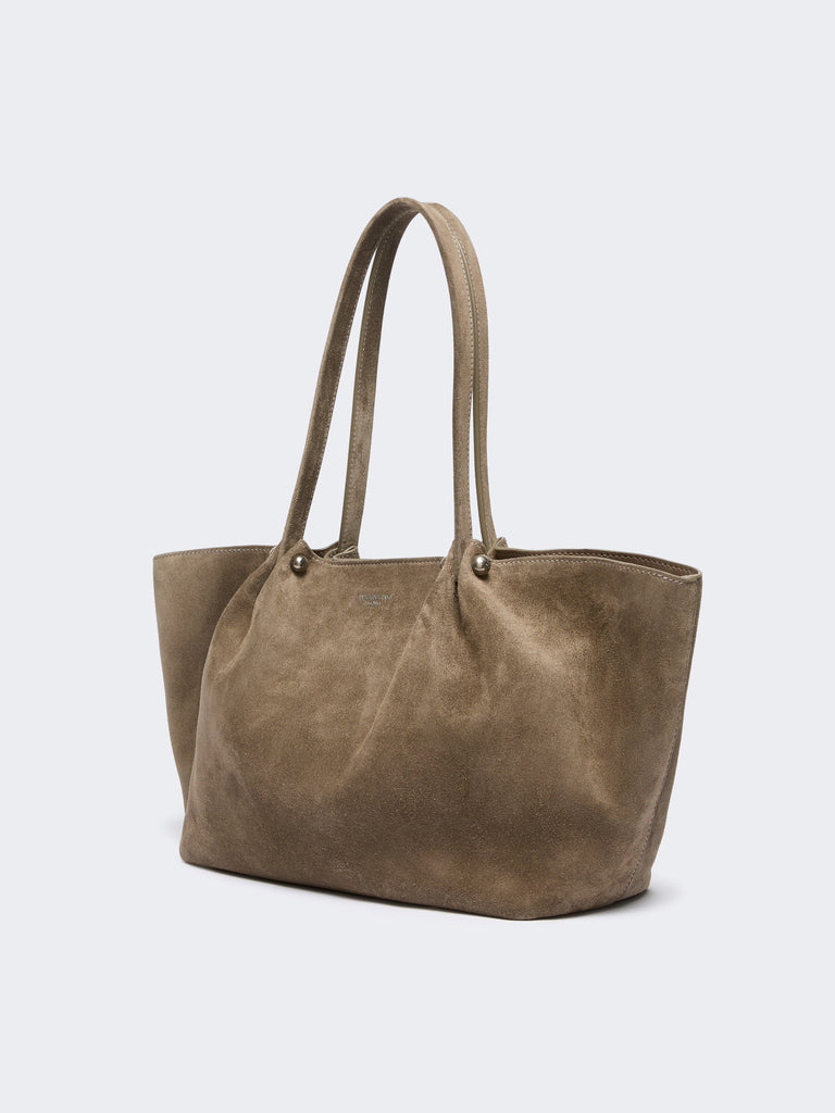 max mara suede tote bag