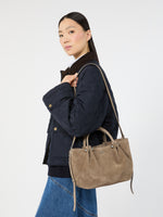 max mara small suede tote bag for women