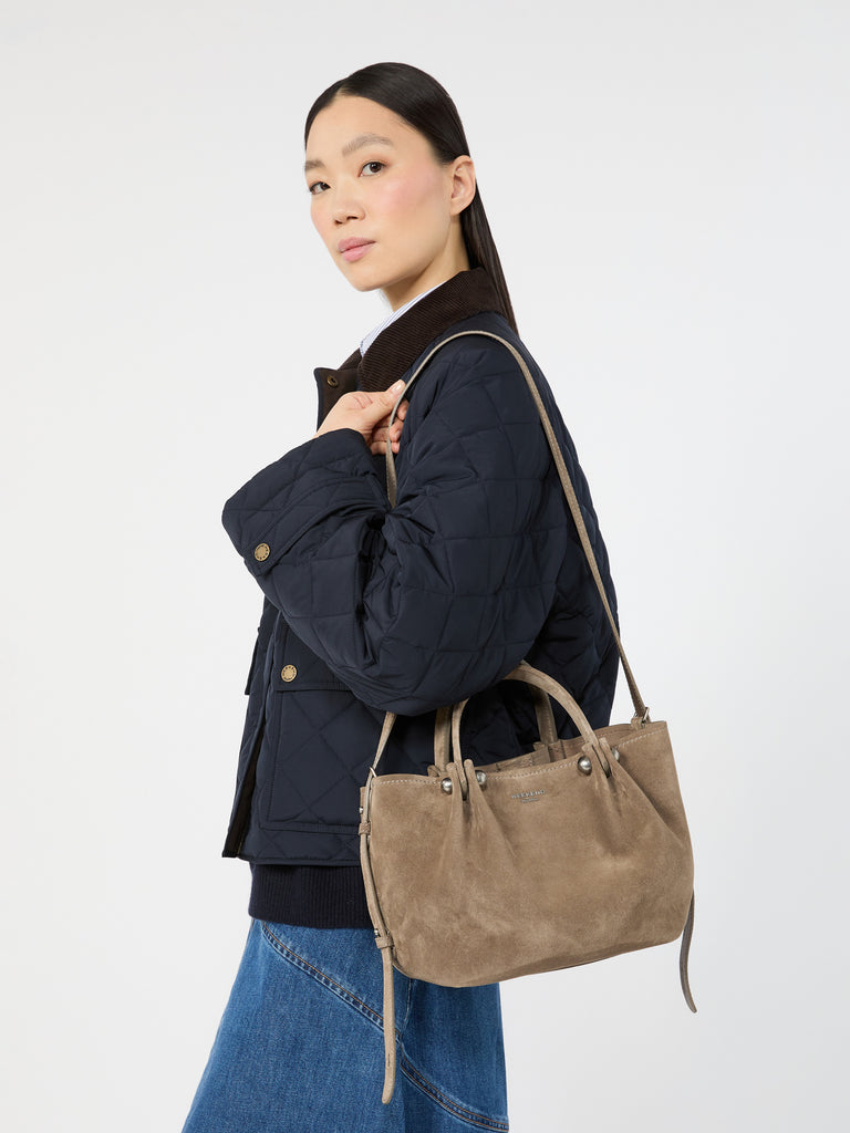 max mara small suede tote bag
