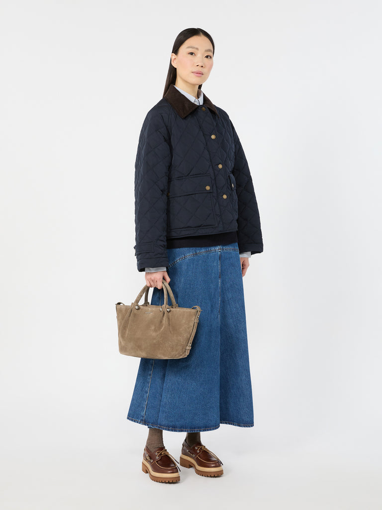 max mara small suede tote bag