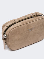 max mara small suede camera bag for women