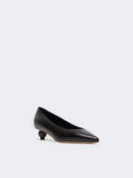 Shiny Nappa Leather Pumps for Women - Black - Max Mara UAE