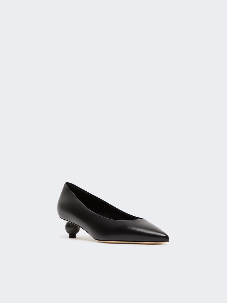 max mara shiny nappa leather pumps