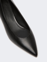 Shiny Nappa Leather Pumps for Women - Black - Max Mara UAE