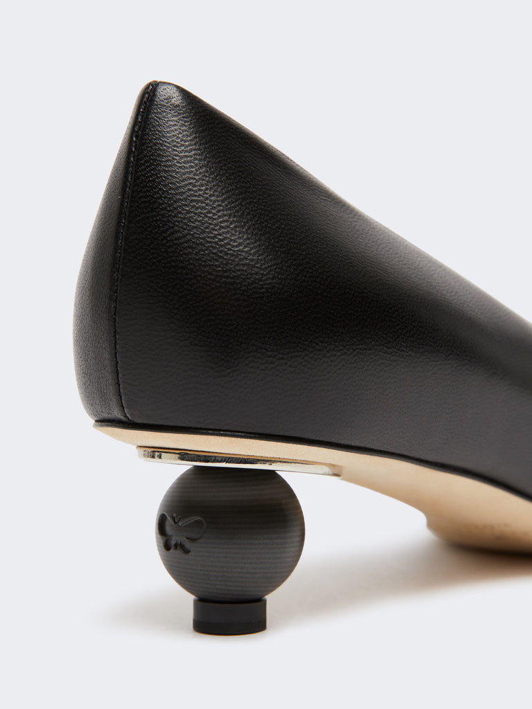 max mara shiny nappa leather pumps