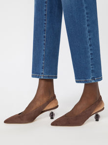 max mara slingbacks in suede for women